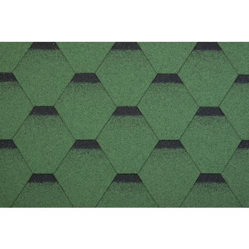 Gont Bitumiczny HEXAGONAL 6813 Zielony MIDA Standard 3m2